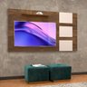 Painel TV Quarto 55 Polegadas Canela Off White Lukaliam - 1