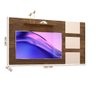 Painel TV Quarto 55 Polegadas Canela Off White Lukaliam - 4