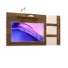 Painel TV Quarto 55 Polegadas Canela Off White Lukaliam - 2