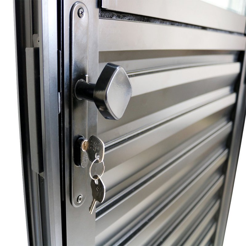 Porta de Alumínio Preto de Cozinha Basculante CMC Modular - Lado Direito - 2.10 (A) X 0.80 (L) - 4
