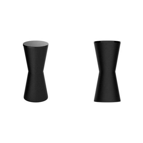 Conjunto com 2 Banquetas Dub Preto