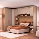 Ver imagem 1 de Conjunto Quarto Queen 6 Peças 7 Portas 2 Gavetas Paris Eucamóveis