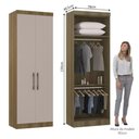 Ver imagem 3 de Conjunto Quarto Queen 6 Peças 7 Portas 2 Gavetas Paris Eucamóveis
