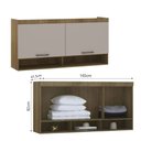 Ver imagem 4 de Conjunto Quarto Queen 6 Peças 7 Portas 2 Gavetas Paris Eucamóveis