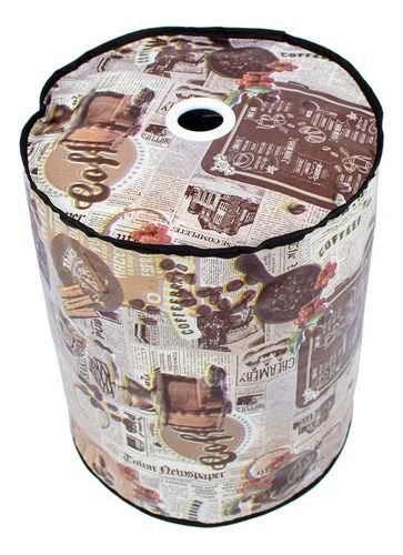 Capa Protetora para Botijão Bujão de Gás Impermeável Café