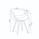 Ver imagem 2 de Kit 4 Cadeiras Jantar Giratória Estofada Nicole Rivatti