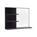 Ver imagem 2 de Armário Para Banheiro Lugano Preto 60 x 45cm