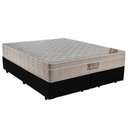 Ver imagem 1 de Cama Box Queen Bipartido Sintético + Colchão Ortobom Airtech Molas Ensacadas 65x158x198 Cor:preto