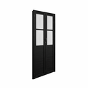 Ver imagem 3 de Porta Camarão Lambril com Vidro Alumínio Preto 210x100 Lado Esquerdo