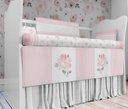 Ver imagem 5 de Kit Berço Enxoval de Bebê Floral Jardim Rosa