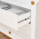Ver imagem 5 de Cômoda de Bebê com 4 Gavetas 1 Porta Bala de Coco Expresso Móveis Branco/Nature