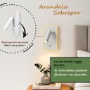 Ver imagem 7 de Arandela Direcionável Led Leitura Interruptor Usb Sala Bet79