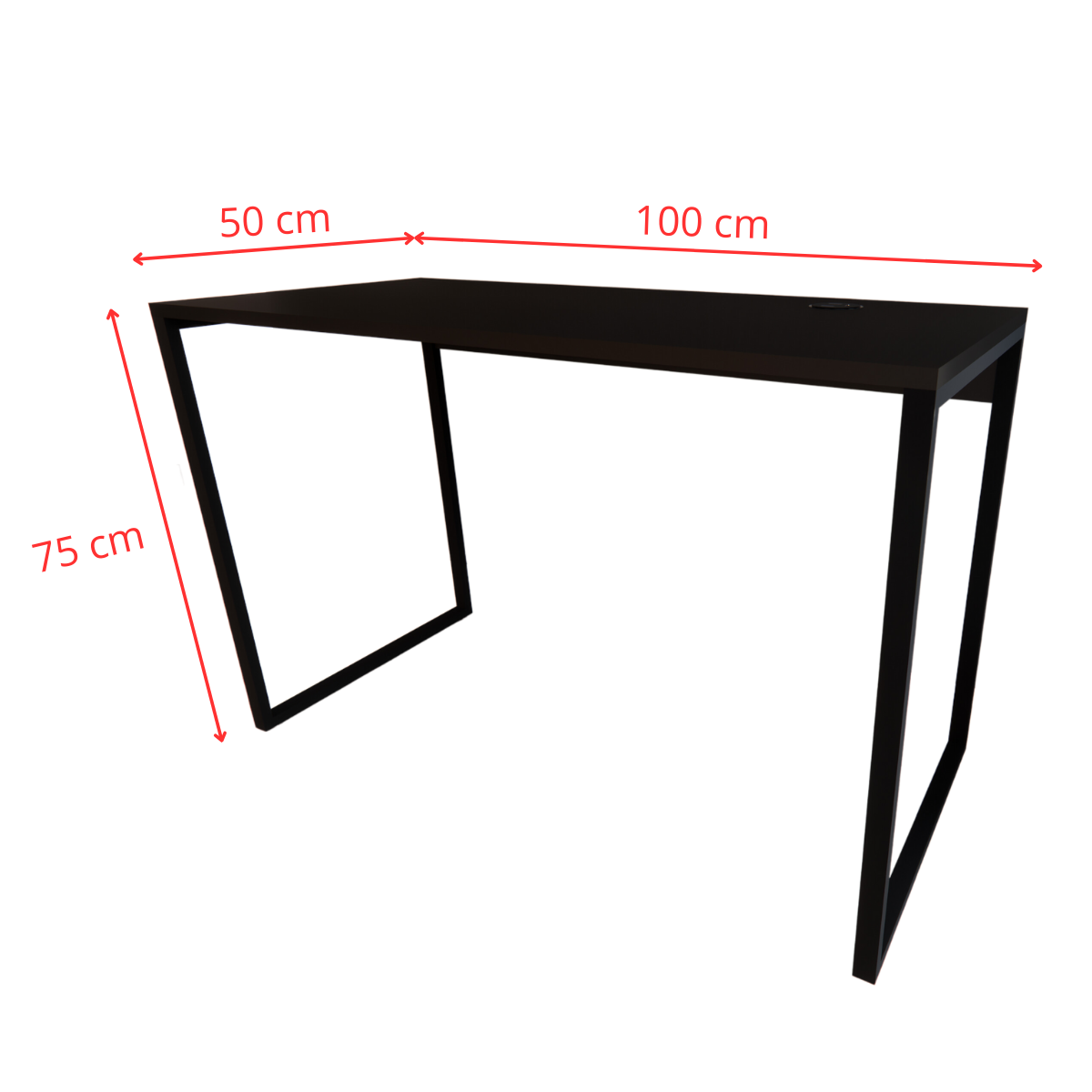 Mesa Escrivaninha Home Office Estilo Industrial 100% Mdf com Carregador por Indução - Wireless sem F - 4