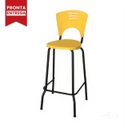 Ver imagem 5 de Kit 05 Banquetas Fixa Alta Piacere - Cor Amarelo - 34109