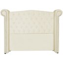 Ver imagem 3 de Cabeceira Estofada Sienna para Cama Box Queen 160 cm Suede Marfim