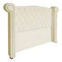 Ver imagem 4 de Cabeceira Estofada Sienna para Cama Box Queen 160 cm Suede Marfim