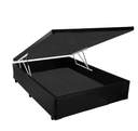 Ver imagem 2 de Cama Box Baú Casal Green Preto + Colchão Espuma D33 138x188x14