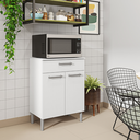 Ver imagem 4 de Balcão para Microondas com 2 Portas Valência Branco