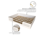 Ver imagem 6 de Cama Montessoriana Casal Infantil Lua Branco