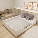 Ver imagem 1 de Cama Montessoriana Casal Infantil Lua Branco
