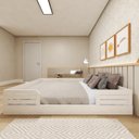 Ver imagem 4 de Cama Montessoriana Casal Infantil Lua Branco