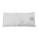 Ver imagem 3 de Colchonete de Bebê para Carrinho Enxoval Menino 3 Peças 100% algodão - Urso Azul Casa Del Grande