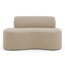 Ver imagem 4 de Sofá Compacto Moderno Orgânico Sora 100cm Suede Bege - Desk Design