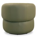 Ver imagem 7 de Poltrona Decorativa Giratória Orgânica para Sala Living Nevile L06 Couro Verde Musgo - Lyam Decor