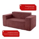 Ver imagem 7 de Sofá 2 Lugares Sync Kappesberg 176cm Boucle Hibisco
