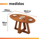 Ver imagem 2 de Mesa Sala de Jantar 1,80m Vick Madeirado