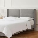Ver imagem 5 de Cabeceira Cama King 210cm Estofada Linho ou Veludo Editável Cor:linho Philips Niquel