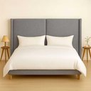 Ver imagem 1 de Cabeceira Cama King 210cm Estofada Linho ou Veludo Editável Cor:linho Philips Niquel