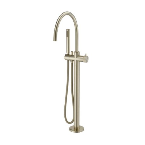 Misturador Monocomando de Piso para Banheira Docol Mix&match 90015942044 com Ducha Níquel Escovado