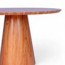 Ver imagem 3 de Mesa de Jantar Redonda para 5 Lugares 130cm Liz Base Cone Amadeirado CCS