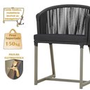 Ver imagem 4 de Mesa com 4 Cadeiras e Noronha Estofado 11 Trama Original Preto