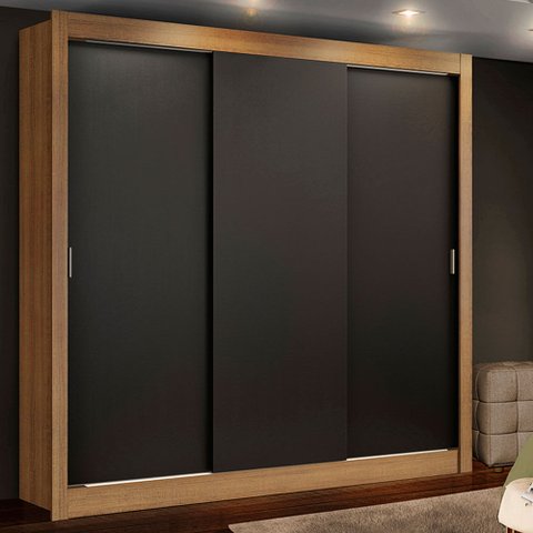 Guarda-roupa Casal Madesa Mônaco 3 Portas de Correr