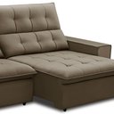 Ver imagem 5 de Sofá Retrátil Reclinável para Sala 3 Lugares 250cm Vincent F04 Veludo Amêndoa - Lyam Decor