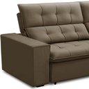 Ver imagem 6 de Sofá Retrátil Reclinável para Sala 3 Lugares 250cm Vincent F04 Veludo Amêndoa - Lyam Decor