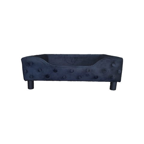 Caminha Cama Para Cachorro Pet Luxo Com Pés - Preto