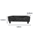 Ver imagem 3 de Caminha Cama Para Cachorro Pet Luxo Com Pés - Preto