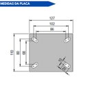 Ver imagem 4 de Rodizio Industrial Fixo Pu com Rolamento Núcleo Ferro 6x2 6 Pol 700kg Colson
