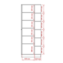 Ver imagem 4 de Sapateira 1 Porta com Espelho Armario Multiuso Lisboa Branco