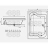 Banheira Dupla Cancún COMPLETA com hidro 1,83x1,10x0,57 - 4