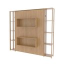 Ver imagem 7 de Cama Casal Articulada com Estante 8 Prateleiras e 2 Nichos Cor:amêndoa