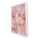 Ver imagem 2 de Quadro Decorativo Abstrato Mármore Rose Gold em Moldura Caixa Tacolado Moldura Trad 1cm Branca com V