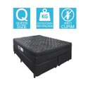 Ver imagem 4 de Cama Box Queen + Colchão Portobel De Mola Arezzo Black Light