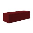 Ver imagem 3 de Calçadeira Baú Navi 160 para Cama Queen Z-001 Sued Vermelho Aradecor