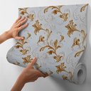 Ver imagem 2 de Papel de Parede Adesivo Efeito Arabesque Decoração Premium