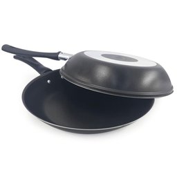 Omeleteira Alumínio Antiaderente Dona Chefa 24 Preto - 1