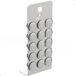 Suporte Porta Cápsulas de Café Inox Escovado 15 Cápsulas - 1